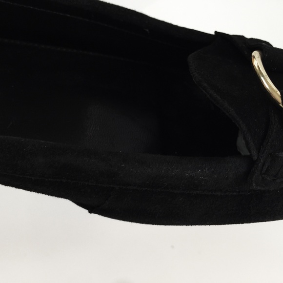 Lauren Ralph Lauren Black Suede Driving Flats 9.5 - Picture 7 of 8